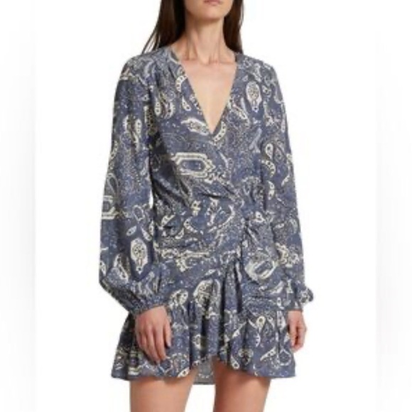 Veronica Beard Dresses & Skirts - Veronica Beard Erinne Paisley Minidress - Indigo Multi